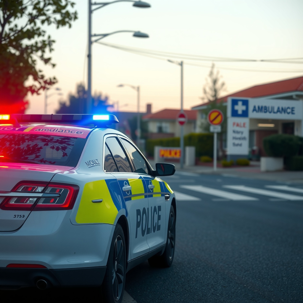 Public safety and healthcare in Millsboro, DE, including police, fire station, ambulance, and medical clinic imagery placeholder.