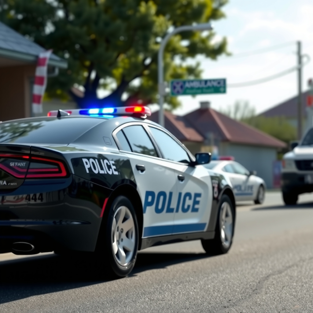 Photo of a Sussex County, DE emergency services vehicle and a small rural fire station, representing public safety support for Hollyville residents.